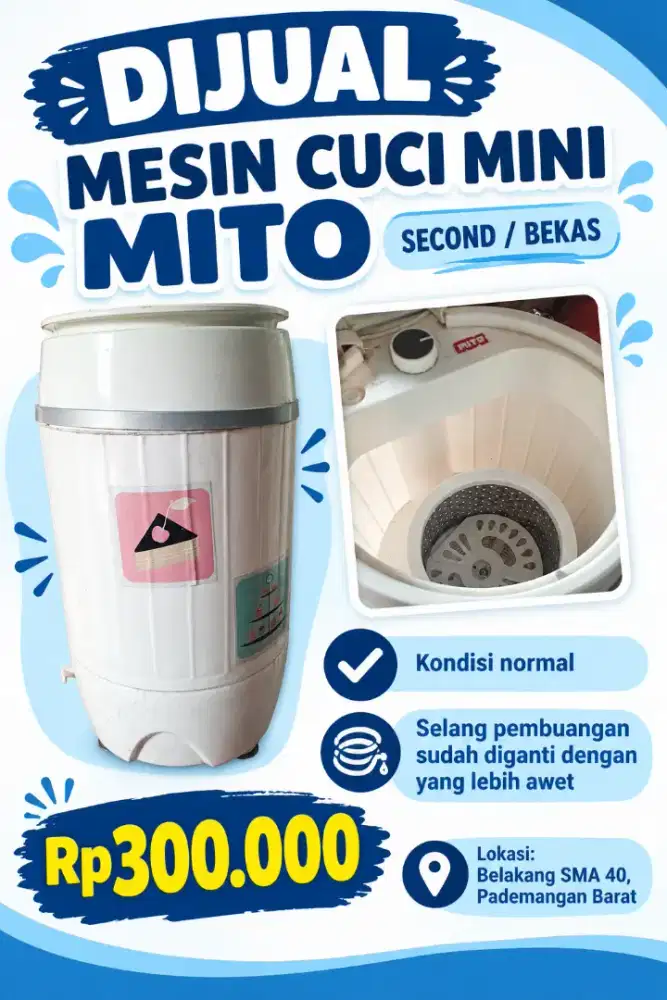 Mesin Cuci Mini Mito