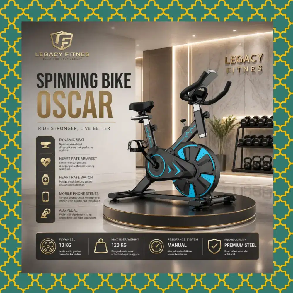 Sepeda statis Spinning Legacy Oscar alat kebugaran CXP-647