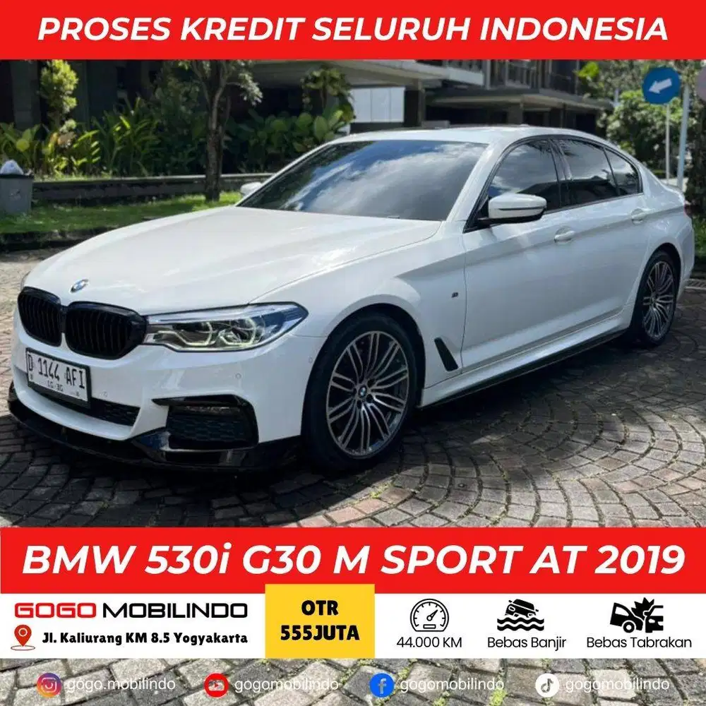 BMW 530i G30 M SPORT AT 2019 PUTIH PEMAKAIAN 2020 KREDIT MURAH