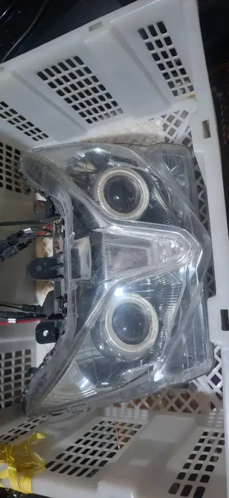 Lampu Depan Honda Vario Lama Custom Double Projector