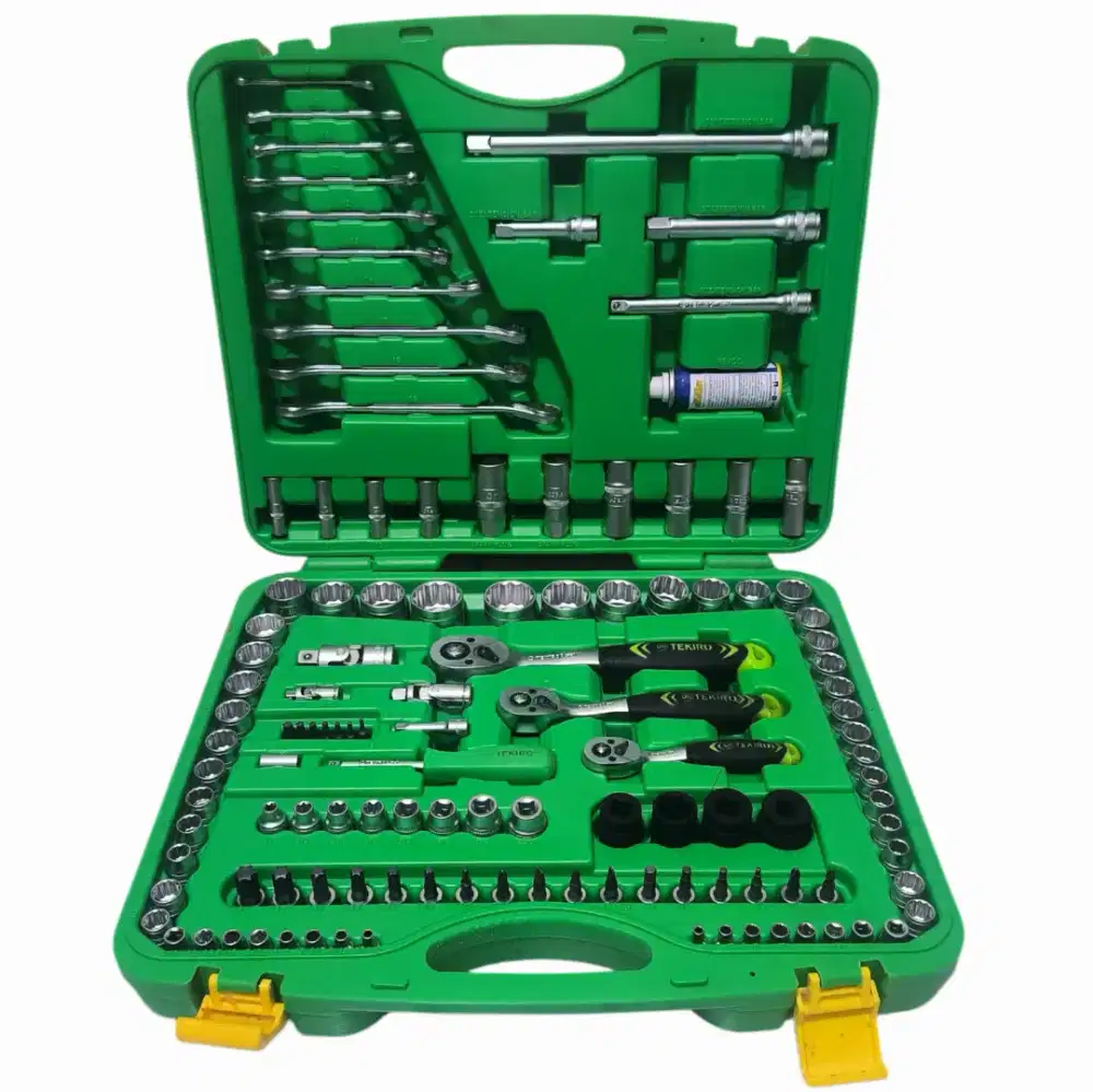 TEKIRO Socket Set 120 PCS Kunci Sok 1/4 3/8 1/2 Inch Lengkap