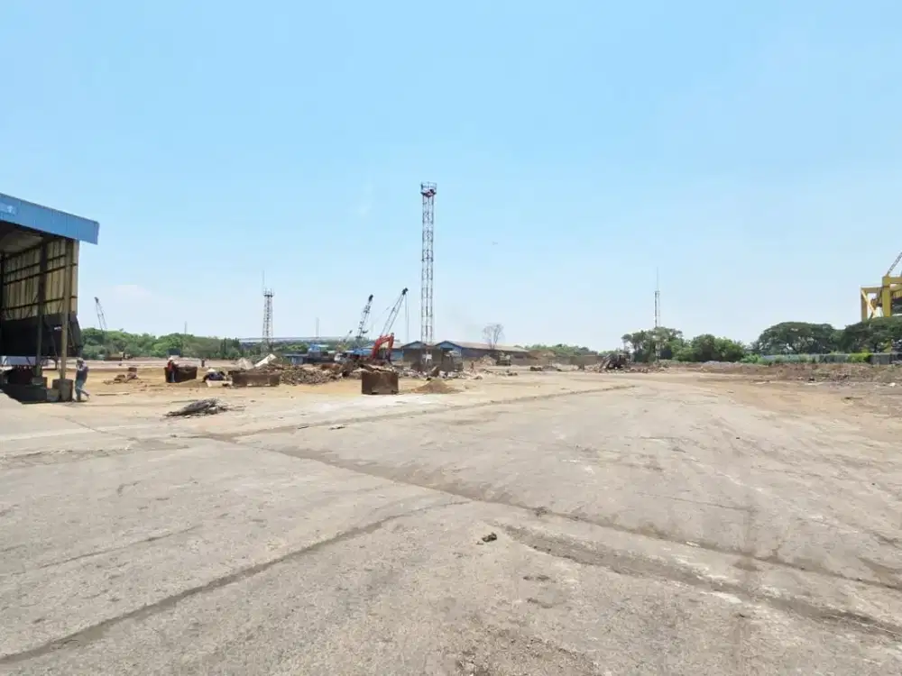Dijual Tanah Industri Ex Pabrik Baja (ISPAT INDO), Lokasi Strategis dekat Tol Waru, Komplek Industri Aman Bebas Banjir