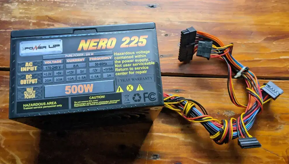 Power Supply Power Up Nero 225 500w