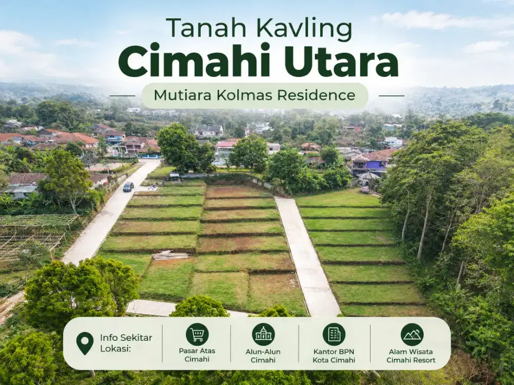Tanah SHM di Cimahi Utara - Mutiara Kolmas Residence