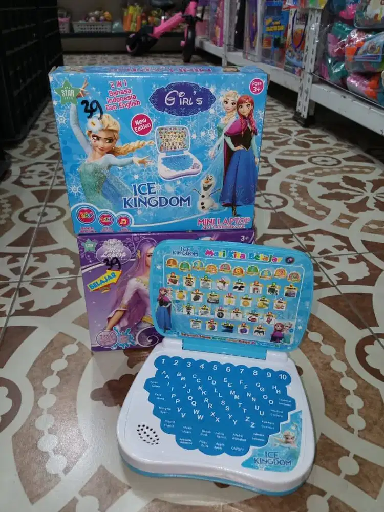 mainan anak laptop mini
