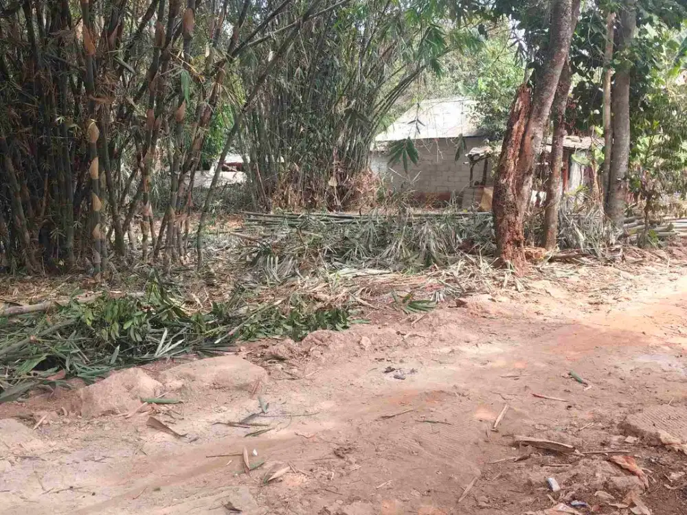 dijual tanh 100mt di Cisaat setu kb bekasi