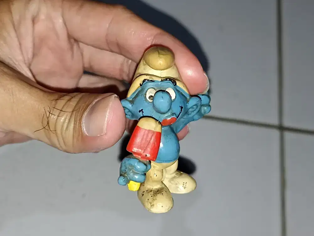 Mainan Action Figure Vintage Smurf Original