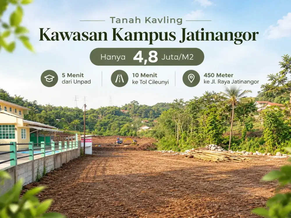 Tanah Kavling Dekat Unpad Jatinangor - Lokasi Strategis