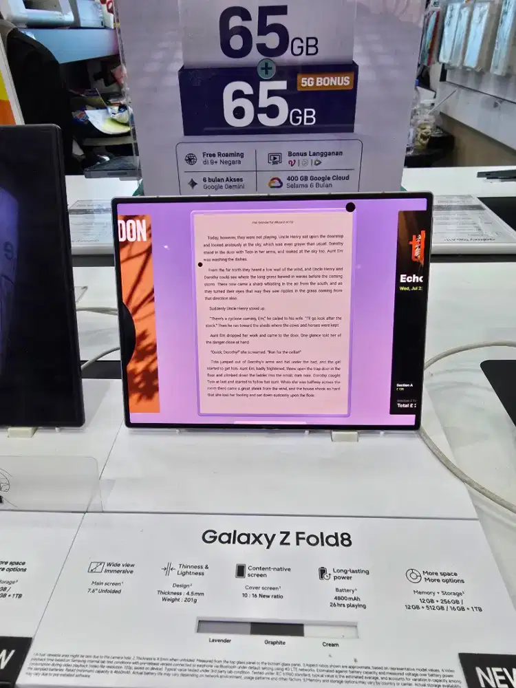 TERMURAH!! SAMSUNG Z FOLD 8 12/256GB GARANSI RESMI 1 TAHUN!!