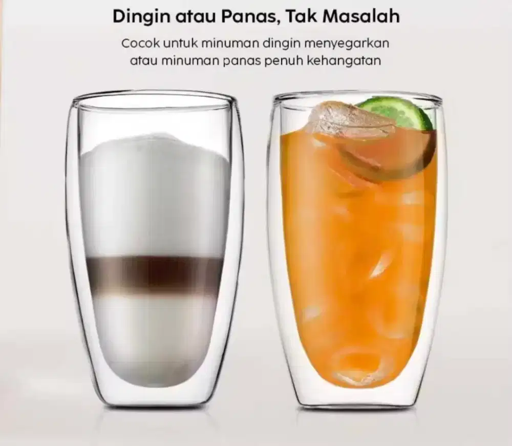 Jual Gelas Double wall 450ml