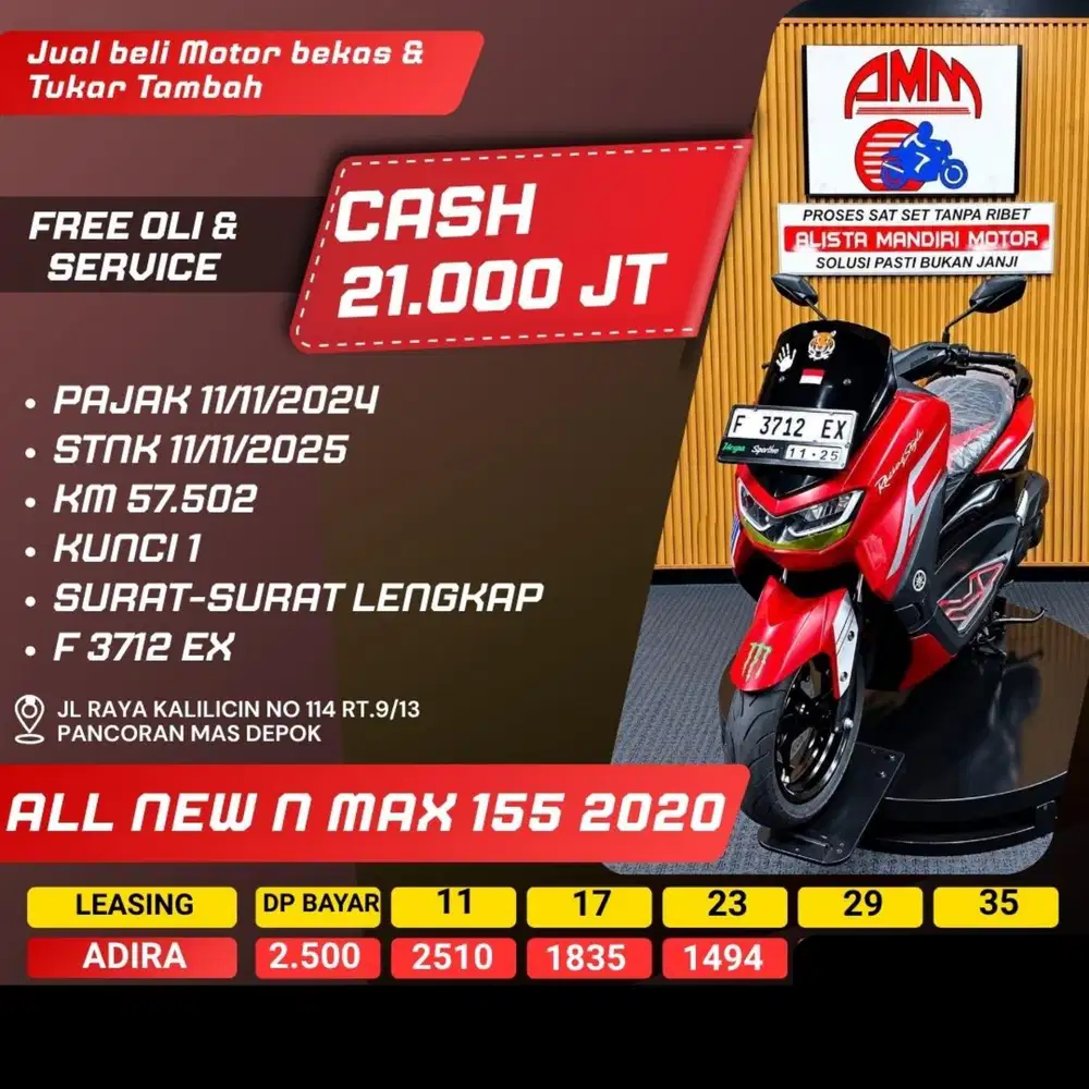 ALL NEW NMAX 155 2020 CASH / KREDIT ALISTA