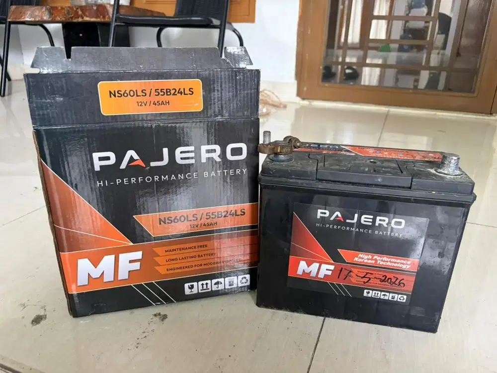 Dijual Batrai Kering (Aki) Mobil merk Pajero 12V/45AH Nego Sampai Deal