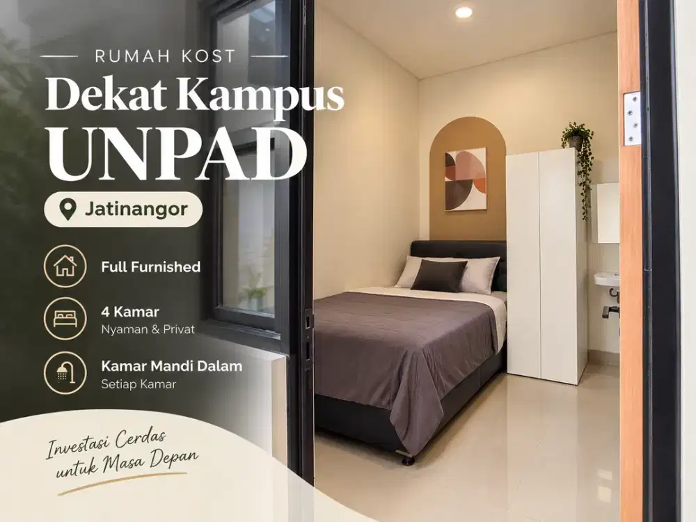 Rumah Kost Full Furnished Dekat Kampus Unpad - SHM