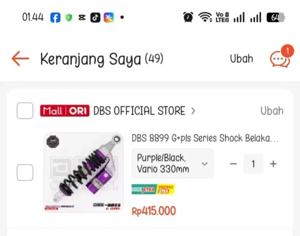 Shockbreaker dbs baru