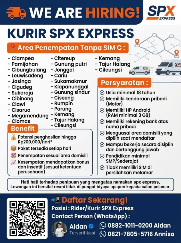 KURIR SPX EXPRESS SESUAI DOMISILI