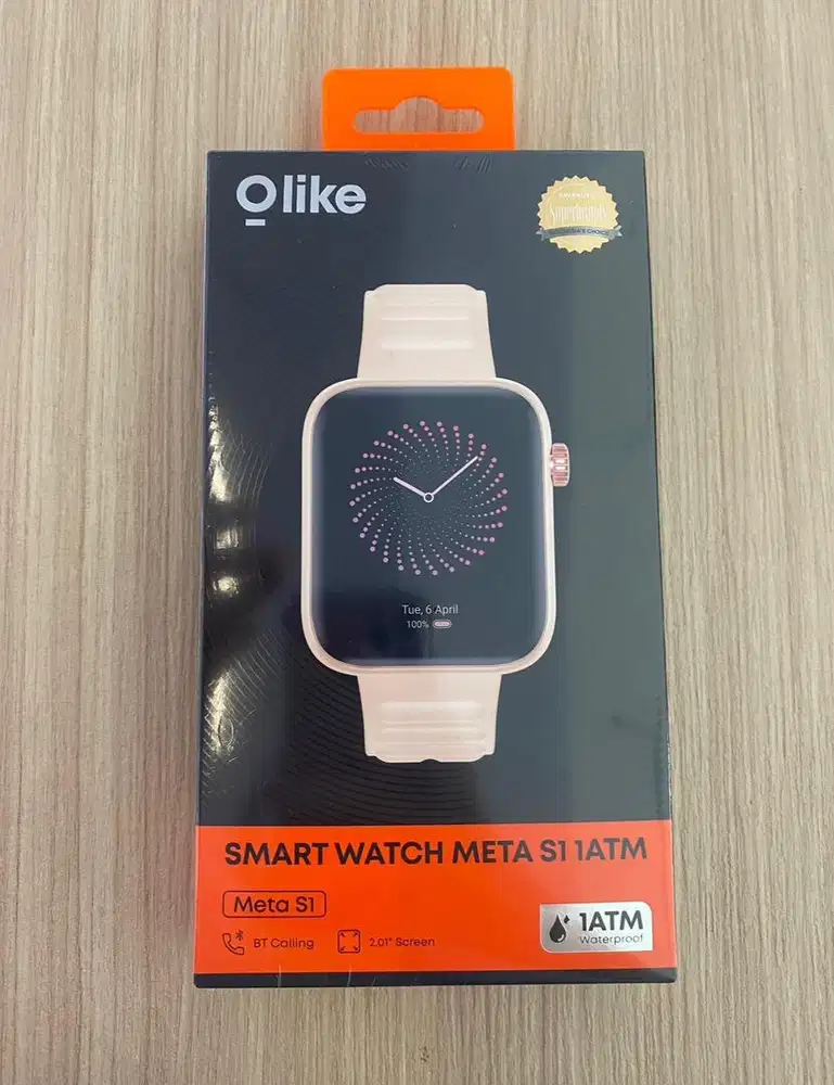 smartwatch olike meta s1 atm pink
