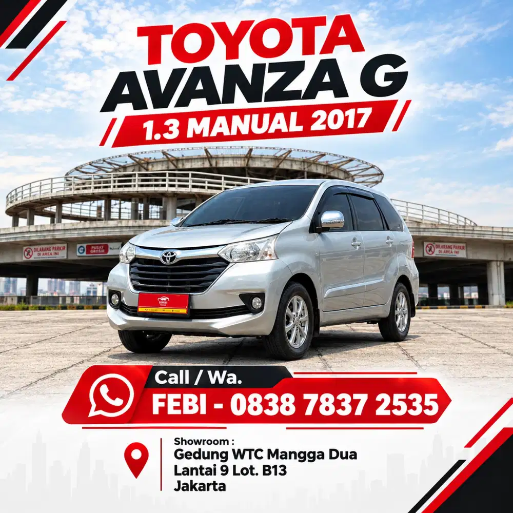 Toyota Avanza G 1.3 MT Manual 2017 Terawat