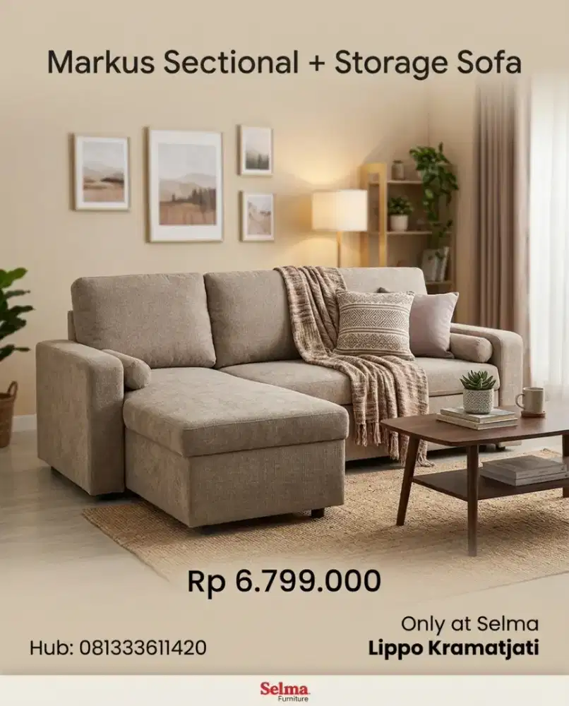 Sofa Markus Sectional + Storage