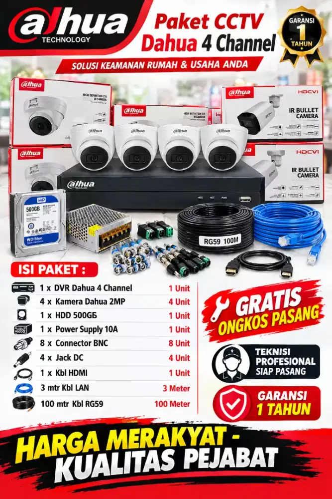 paket cctv dahua 2mp