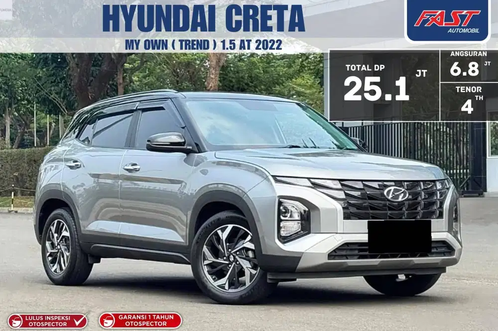 (LOW KM.48RB) HYUNDAI CRETA MY OWN ( TREND ) 2022 1.5 AT PANORAMIC