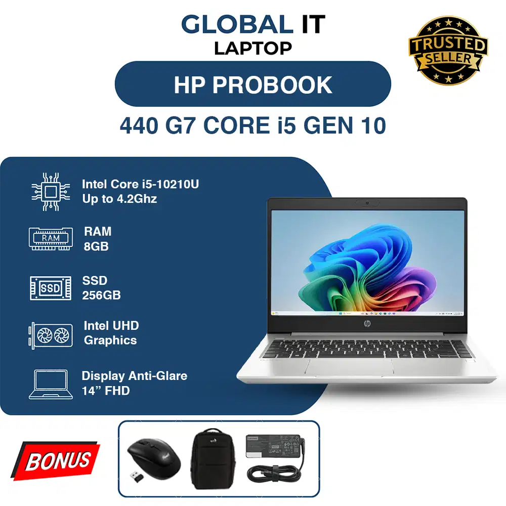 HP PROBOOK 440 G7 CORE i5 GEN 10 | RAM 8GB | SSD 256GB