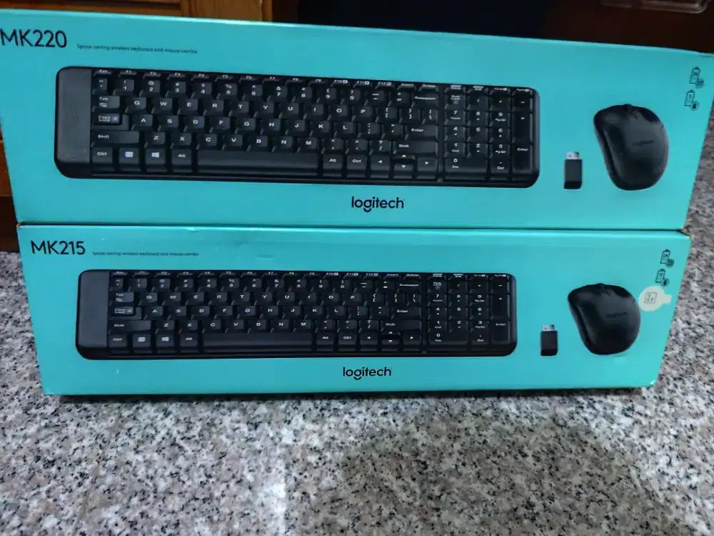 Keyboard Mouse wireless Logitech MK220 & MK215