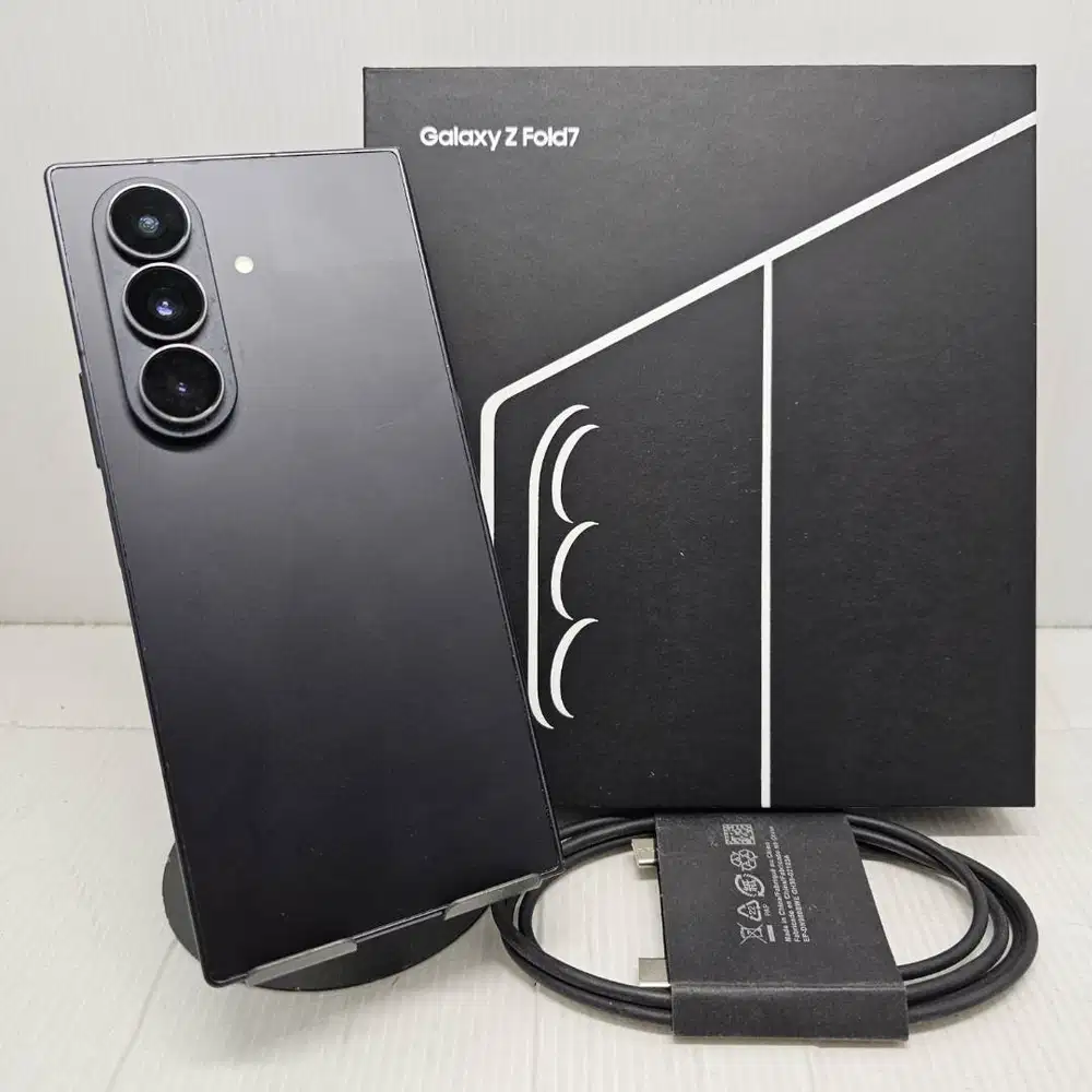 SAMSUNG GALAXY Z FOLD 7 5G 12/512 BLACK SEIN RESMI LENGKAP NO MINUS