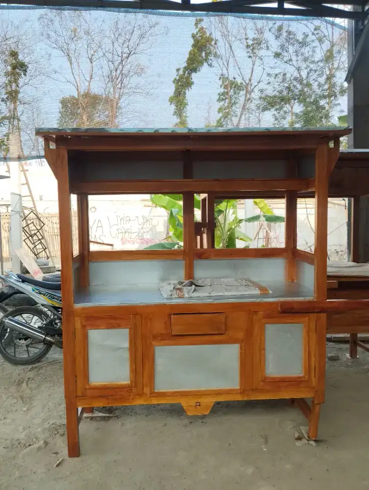 Jual gerobak custom kayu serbaguna