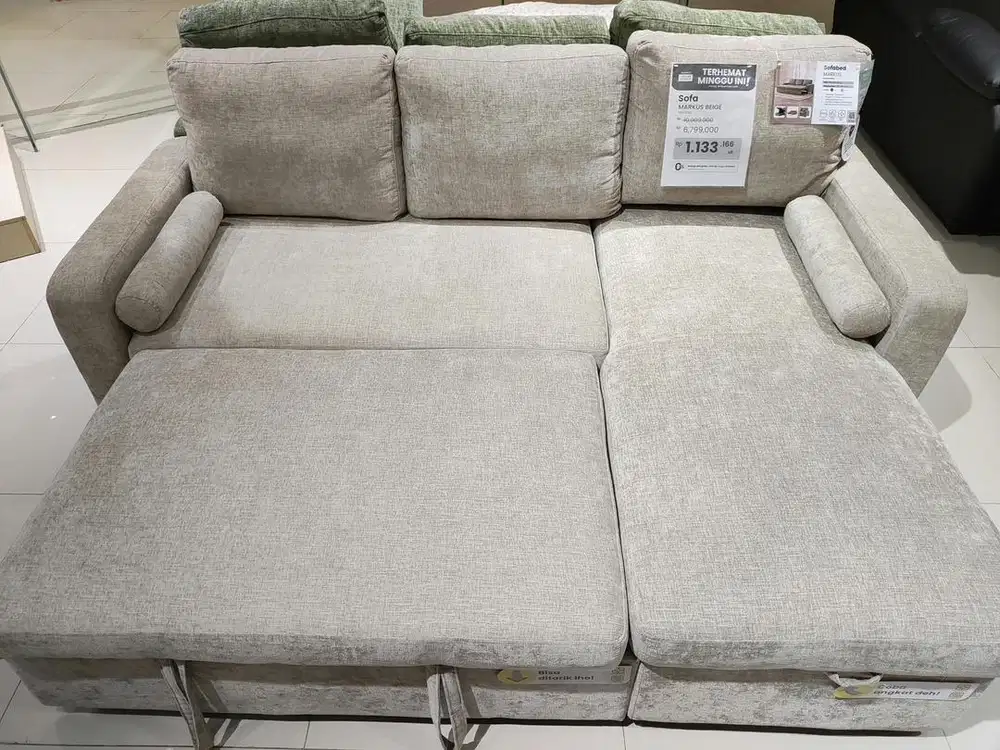Sofa L Sleeper dg Penyimpanan