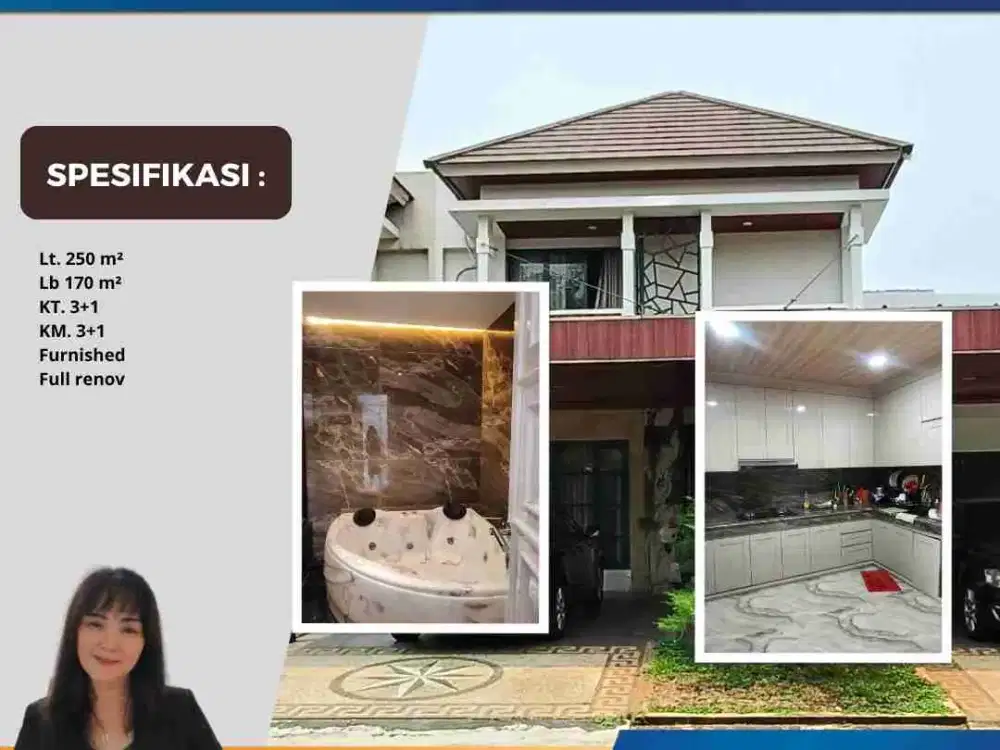 Dijual Cepat Cluster Alam Lt. 250 Renov Suvarna Cikupa Tangerang