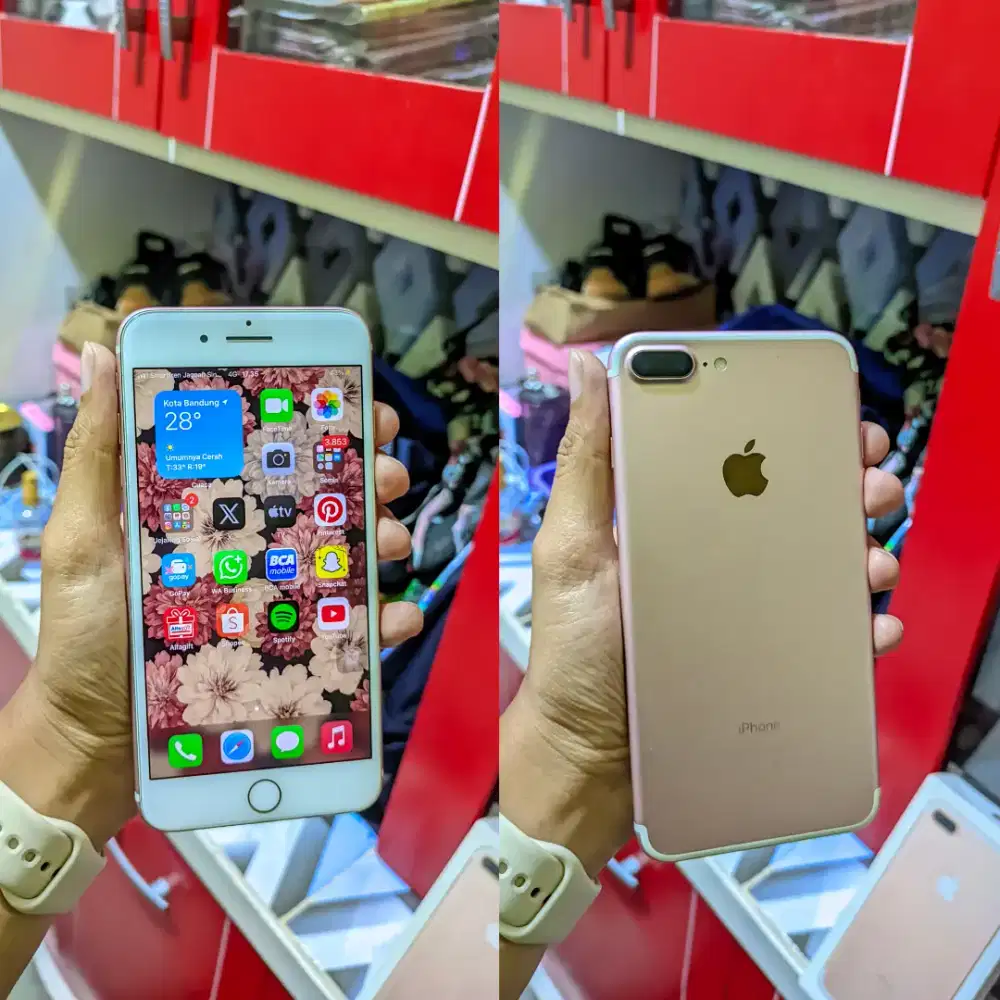 Iphone 7 Plus 32Gb Rosegold Fulset
Ex Ibox PA/A Resmi Indonesia