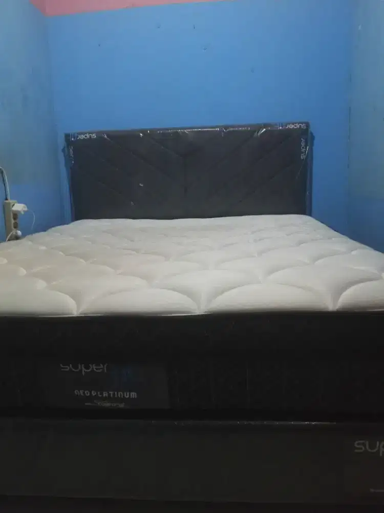 Kasur Super Fit Neo Silver By:Comforta 160 X 200 satu set + 2 Bantal