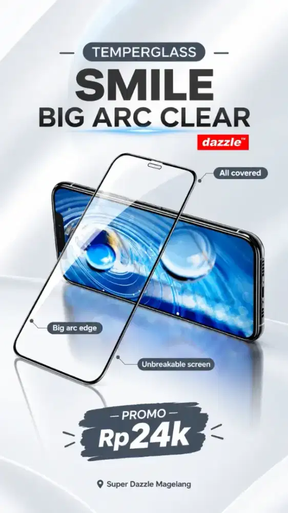 Temperglass Smile Big Arc Clear