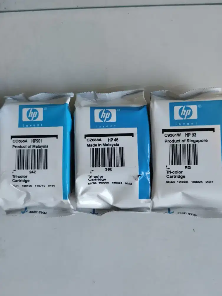 Catridge Lostpack Original HP 901,HP 46,and HP 93.