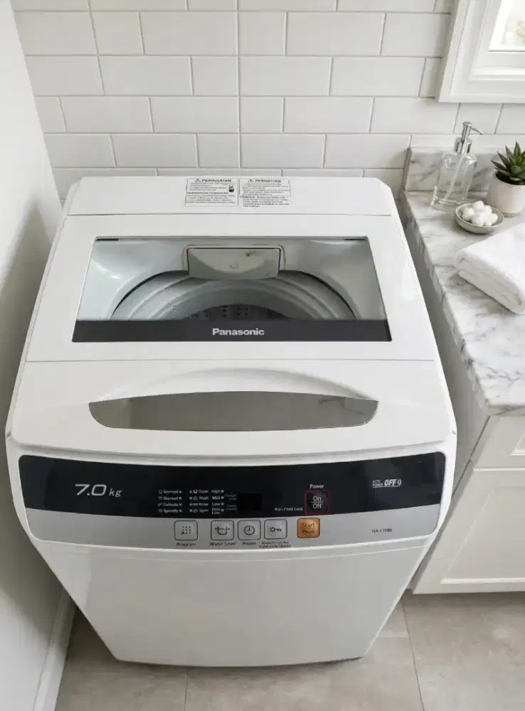 jual mesin cuci panasonic 7kg,mesin halus,orisinil, siap pakai