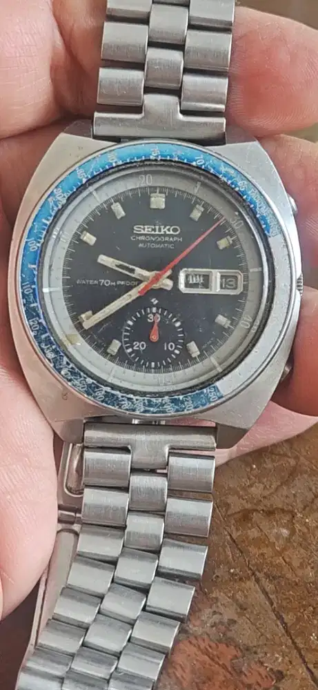 Seiko 6139-6000 Water 70m Proof Vintage 1970 Original).