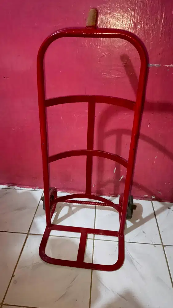 Troli Barang Dorong Besi Kuat Hand Truck