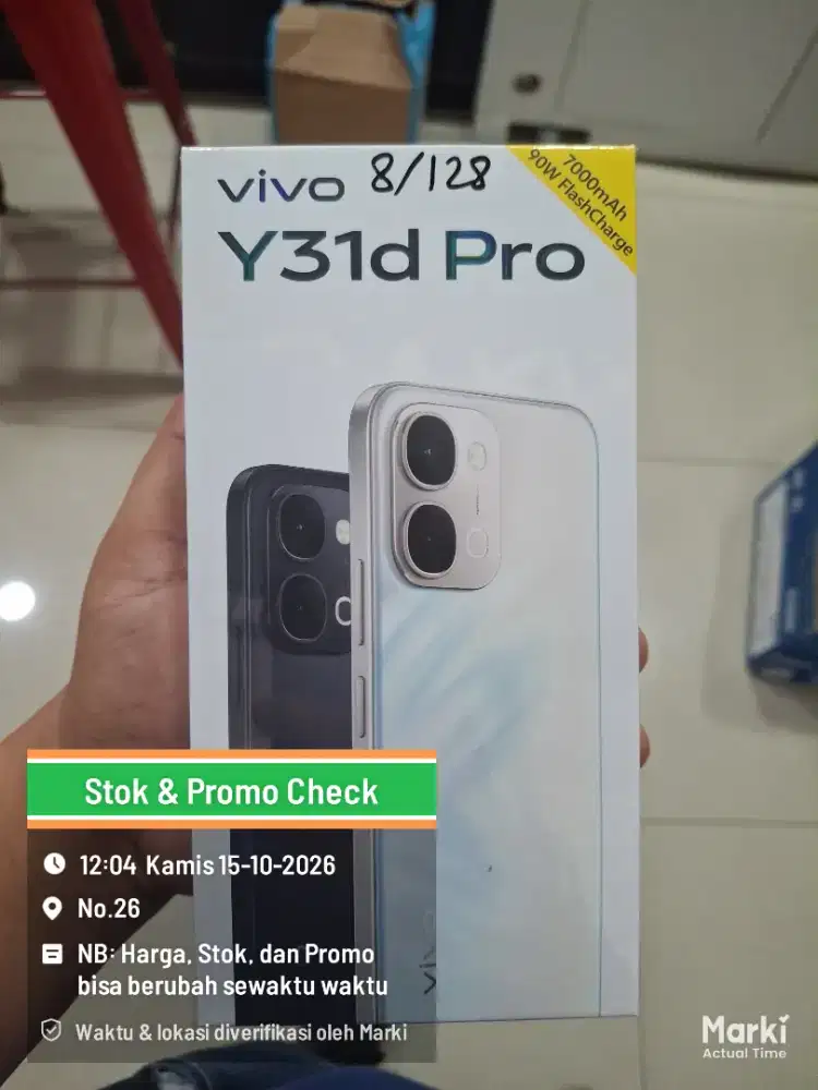 NEW VIVO Y31D PRO 8/128GB. SEGEL GARANSI RESMI. PROMO LIMITED EDITION