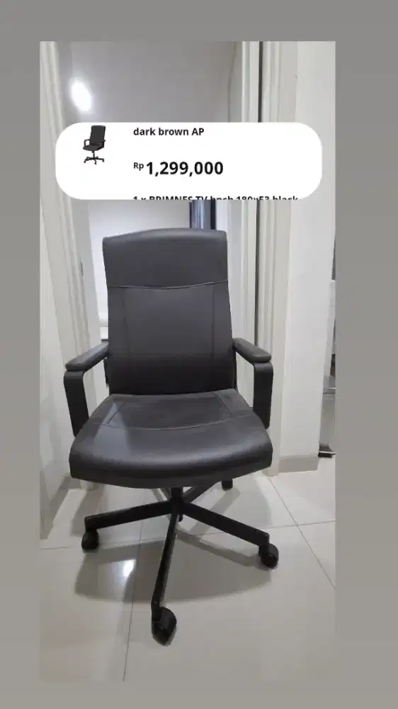 Kursi Kantor IKEA Kondisi Istimewa Tanpa Minus