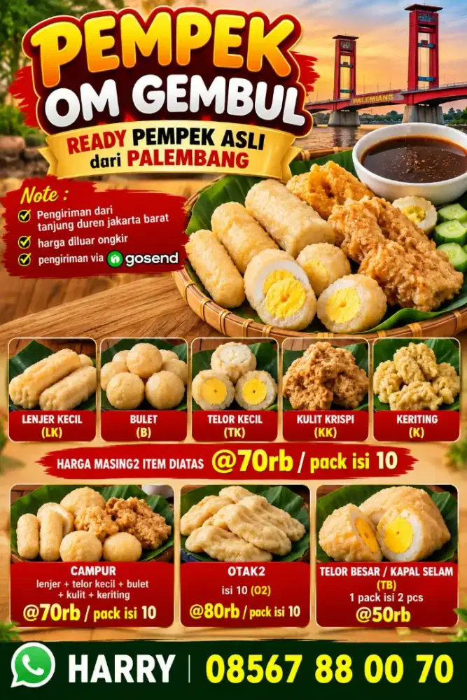 Pempek om gembul khas palembang