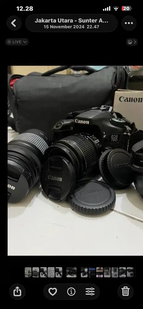 Camera Canon Eos 70D Jual cepat