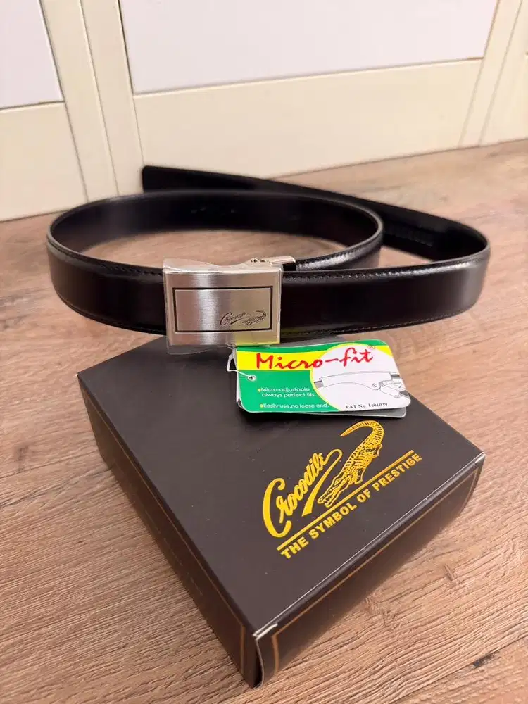 Sabuk Kulit Crocodile 100% Asli - New