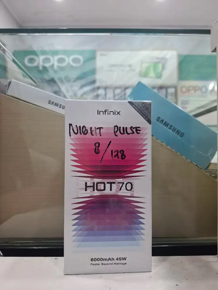 INFINIX HOT 70 8/128 NEW MURAH GARANSI RESMI