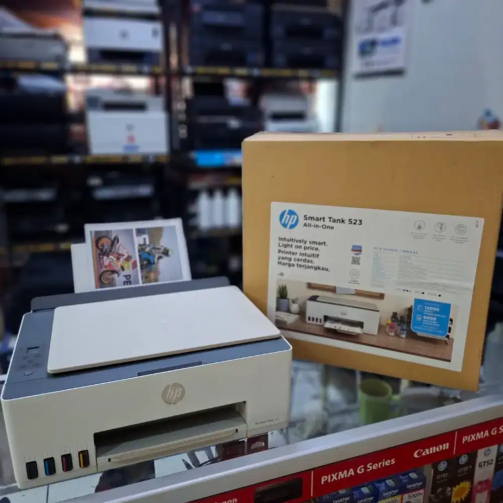 Printer Hp smart tank 523 print scan copy bergaransi