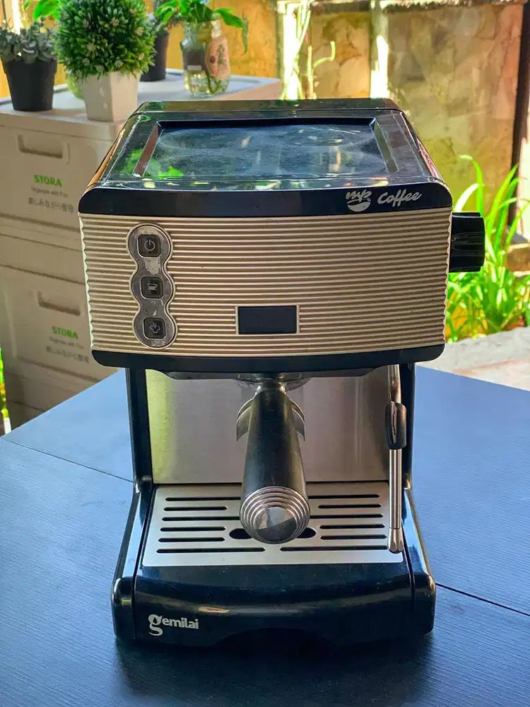 Mesin Espresso Gemilai CRM 3601 Second (Ready Silver & Black)