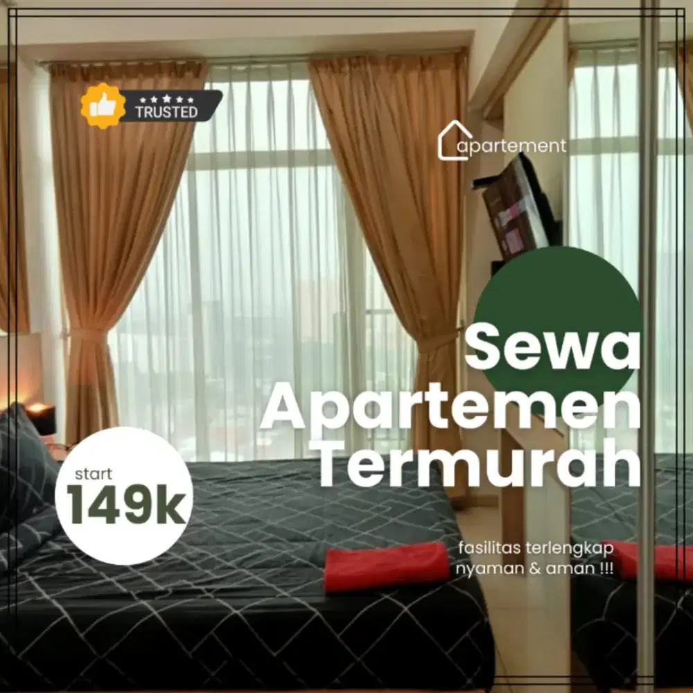SEWA APARTEMEN GREEN LAKE VIEW CIPUTAT HARIAN/TRANSIT TERMURAH