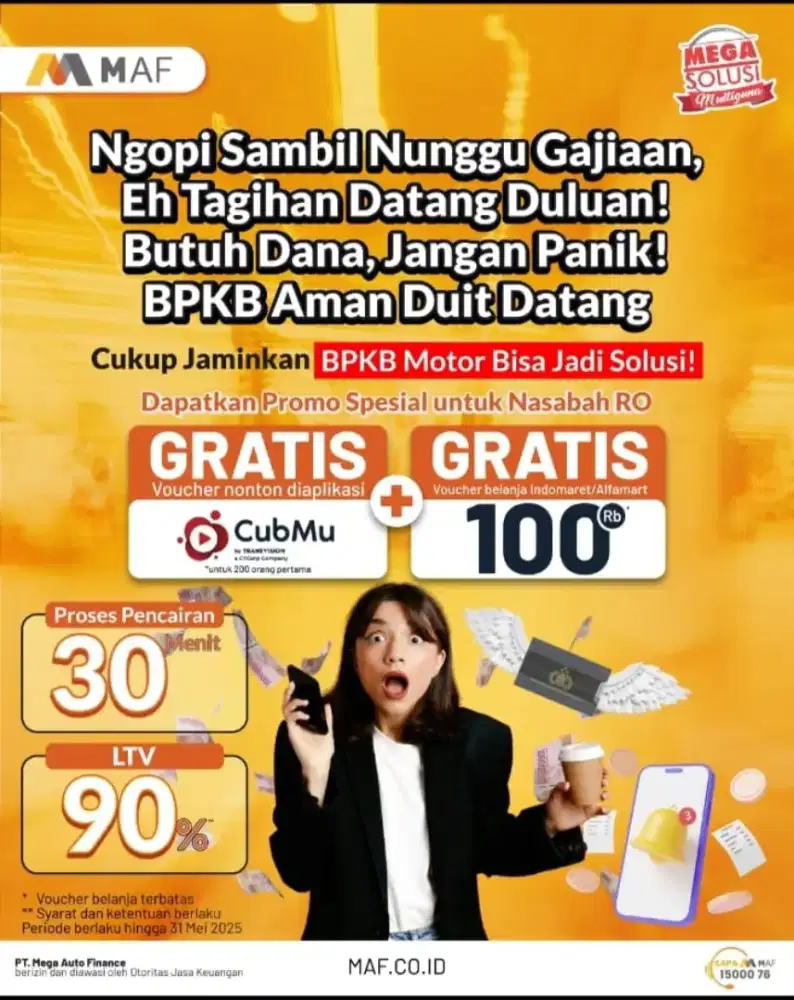 Marketing/mediator agent dana tunai dan motor second