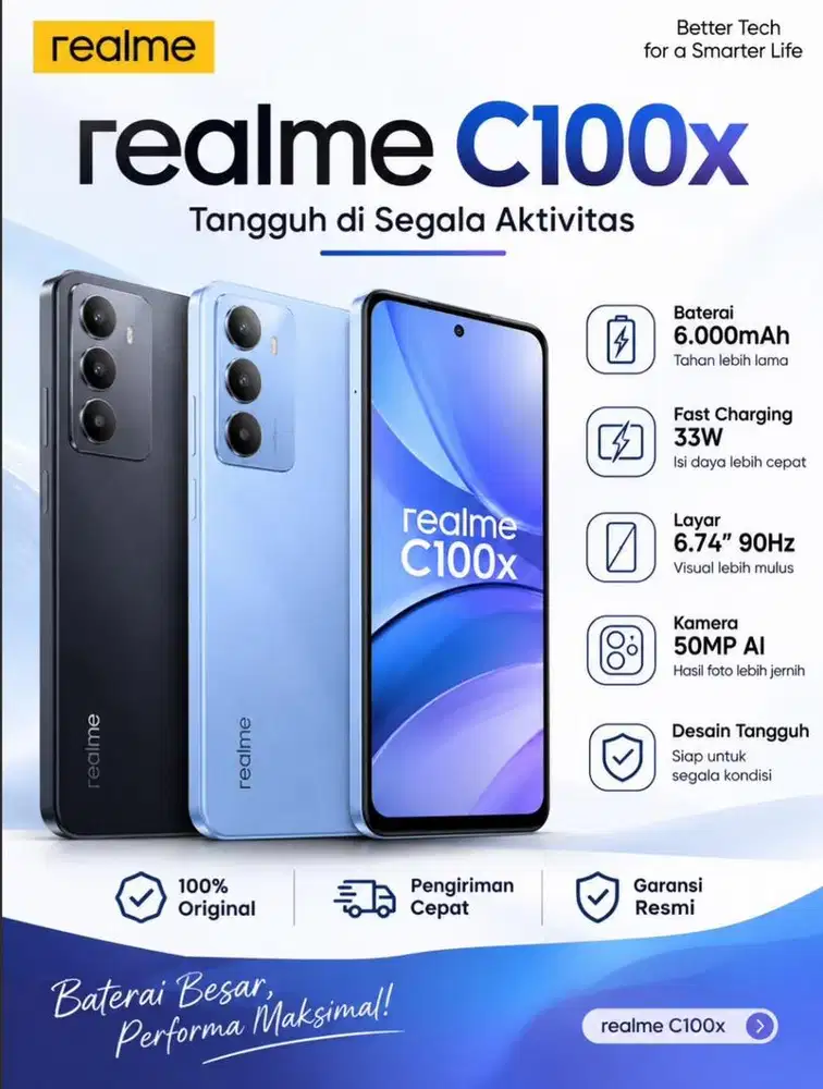 TUKAR TAMBAH REALME C100X DISKON HINGGA 300RB
