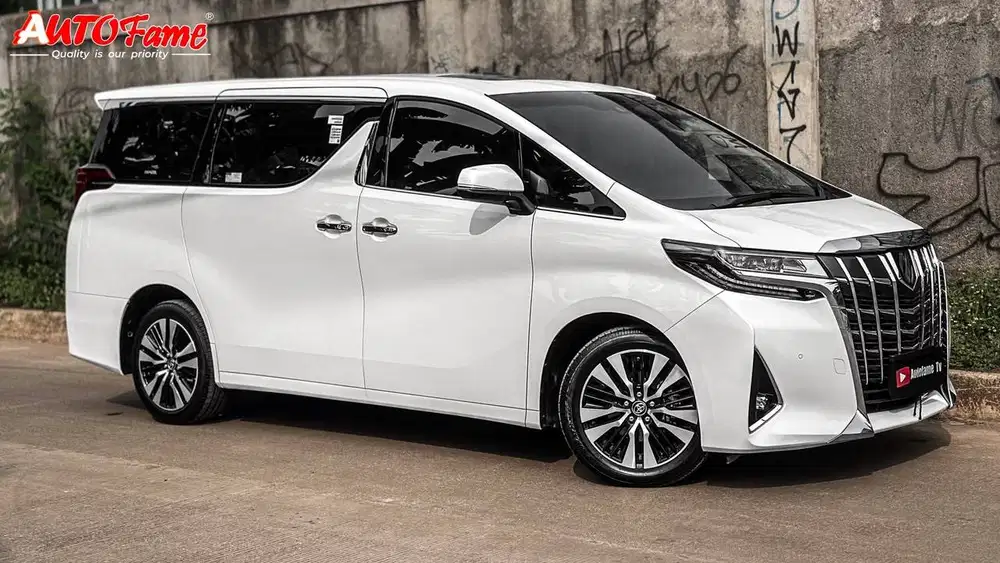KM14RB Toyota New Alphard Facelift G ATPM TSS NIK 2021 White On Beige