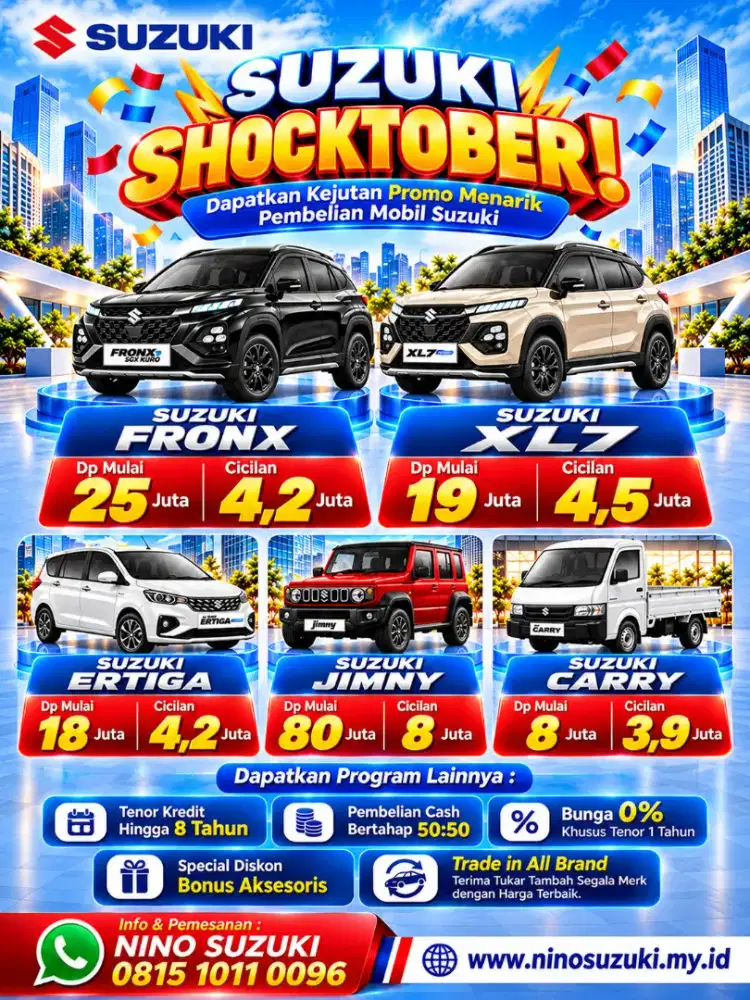 Promo Oktober Untung Bersama Suzuki (Jadebotabek)